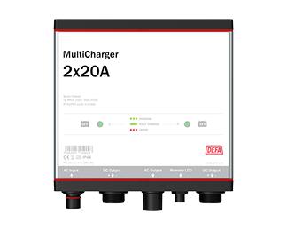 DEFA MultiCharger 2X20A 230VAC PlugIn