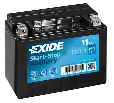 EXIDE 11AH 150A 150X90X130 +/- Start&StopAuxiliary