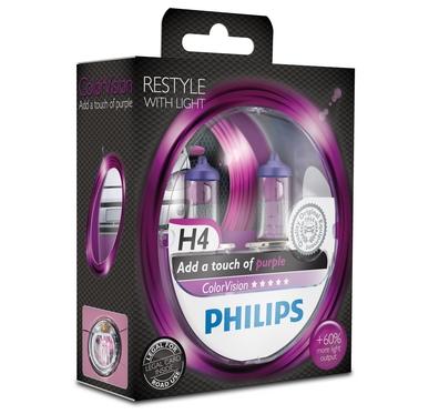 PHILIPS H4 ColorVision Purple