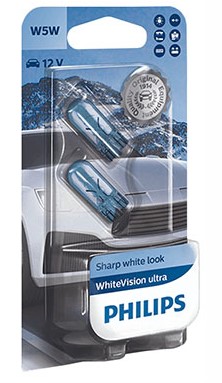 PHILIPS W5W WHITEVISION ULTRA