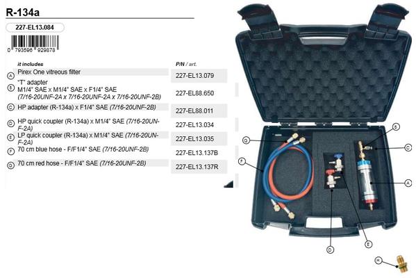 Visuaalne knotrollkomplekt R134a