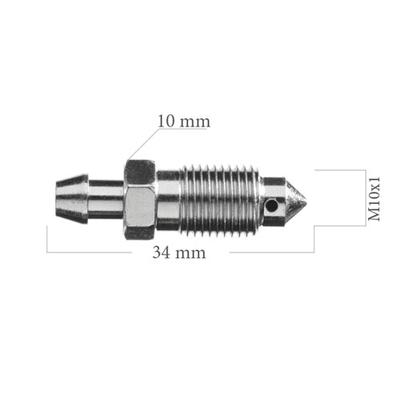 Õhutuskruvi M10X1 L=34,0 sw10