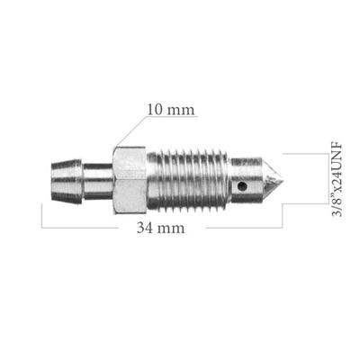 Õhutuskruvi 3/8X24 L=34,00 sw10