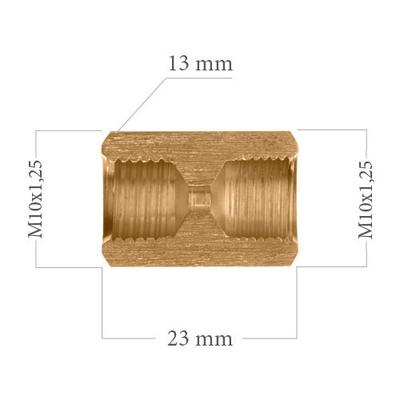 Piduritoru liide 2XM10X1,25 L=23