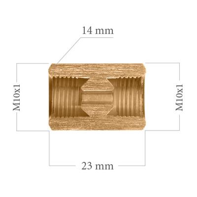 Piduritoru liide 2XM10X1 L=24 sw14