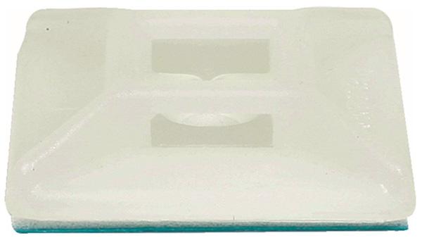Kinnitusvitsaankur liimitav WHITE  12,5x12,5mm 3,6mm 50Tk
