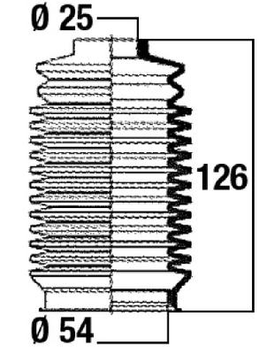 Roolilati tolmukate 25 x 54 x 126