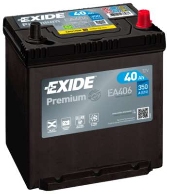 EXIDE 40AH 350A 187X127X220 -/+