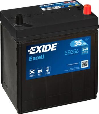 EXIDE 35AH 240A EXCELL 187X127X220 -/+