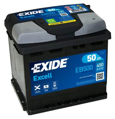 EXIDE 50AH 450A 207X175X190 EXCELL      