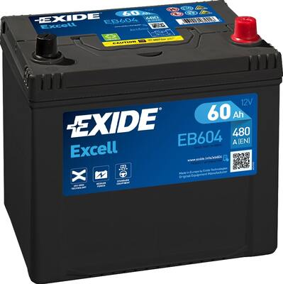 EXIDE 60AH 480A 230X173X222 -/+