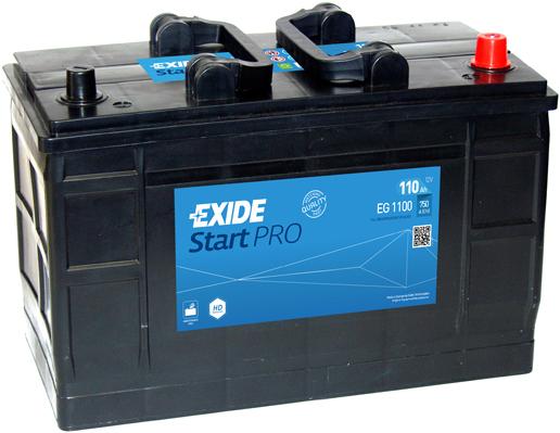 EXIDE 110AH 750A 349X175X235 PROFESSIONAL HD -/+