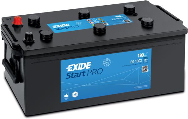 EXIDE 180AH 1000A 513X223X223 otsal +/-