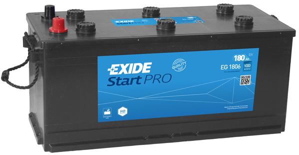 EXIDE 180AH 1000A 513X218X225 PROFESSIONAL HD otsal -/+