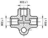 Piduritoru T-liide M10X1/E