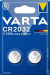 CR2032 VARTA LIITIUM  230 MAH 2TK PAKIS