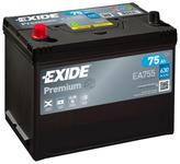 EXIDE 75AH 630A PRE 260X170X222 +/-