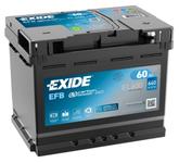 EXIDE 60AH 640A 242X175X190 EFB Start/Stop -/+