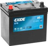 EXIDE 60AH 520A 230X173X222 EFB Start/Stop +/-